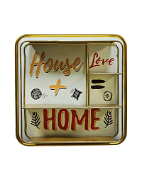 Полка навесная HOME, 39*39 см, металл