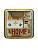 Полка навесная HOME, 39*39 см, металл