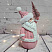 Новогодний декор "Дед Мороз" с подсветкой, 38 см.