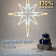 Профессиональное уличное световое панно-макушка ESTECHNO «Вифлеемская Звезда» 2D, 90х68 см, 220В, IP65 (Арт. EST-VSW)
