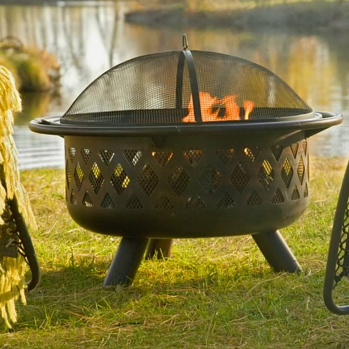 Костровая чаша 91*61 см см, цвет черный