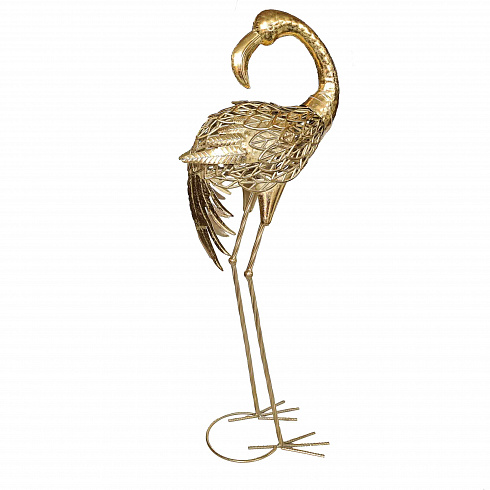 Фигура декоративная из металла *Фламинго*, 82х29 см