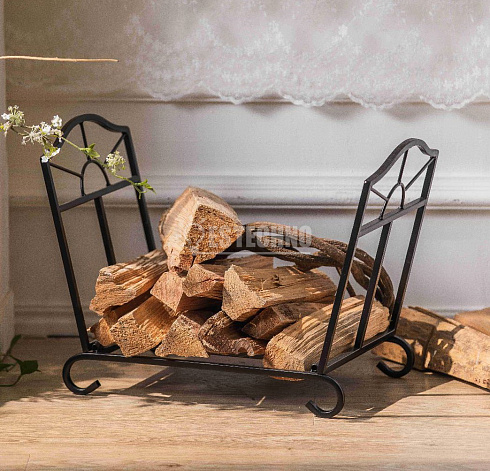 Дровница из металла, для камина, печи, бани 54.5*31*39 см