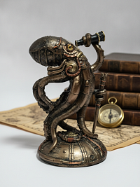 Фигура осьминог CAPTAIN OCTOPUS в индустриальном стиле, 18*11 см