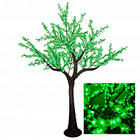 Дерево светодиодное Сакура, цвет зелёный, 3 м.