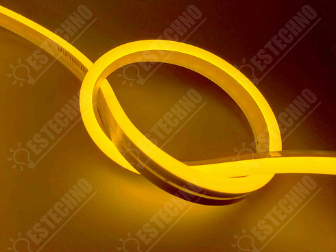 Гибкий неон  светодиодный «FLEX MINI» 6х12 мм, жёлтый, 12В 