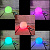 Cветильник шар уличный MOONLIGHT, Ø12 см, RGB многоцветный