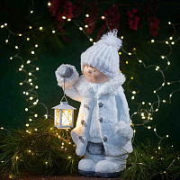 Фигура новогодняя "Мальчик с фонариком", 53 см.