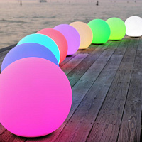 Cветильник шар уличный MOONLIGHT, Ø20 см, RGB многоцветный