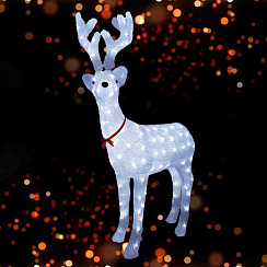 Акриловая фигура светодиодная ОЛЕНЬ, 117 см