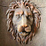Фонтан садовый настенный Antique Lion, 75*42 см