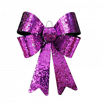 Новогоднее украшение Бант, цвет фиолетовый