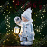 Фигура новогодняя "Мальчик с фонариком", 53 см.