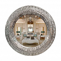 Зеркало Тадж Махал, Ø84х6.5 см, цвет серебро
