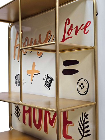 Полка навесная HOME, 39*39 см, металл