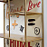 Полка навесная HOME, 39*39 см, металл