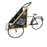 Декоративная подставка для цветов ВЕЛОСИПЕД РИКША, 173*73 см
