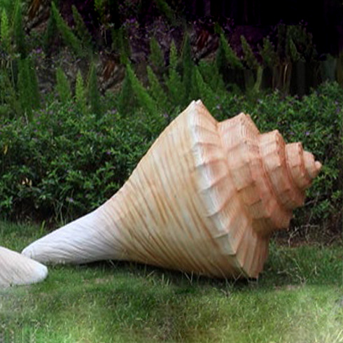 Скульптура из термо-пластика РАКУШКА, 98*50 см, цвет бежевый