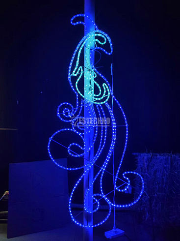 Новогоднее украшение серии ГЖЕЛЬ ЖАР-ПТИЦА 180х85 см IP65 