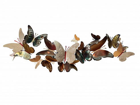 Панно из металла "Butterflies", 113х39 см.
