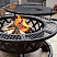 Костровая чаша гриль 90*64 см, цвет черный