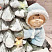 Фигура новогодняя с подсветкой из грубой керамики Дети и новогодняя елка, 21х44 см