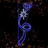 Консоль светодиодная на опору столба освещения Звезда с лентой, 180х60 см