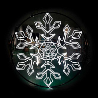 Гигантская светодиодная снежинка "Звезда"  2D для использования на открытом воздухе.