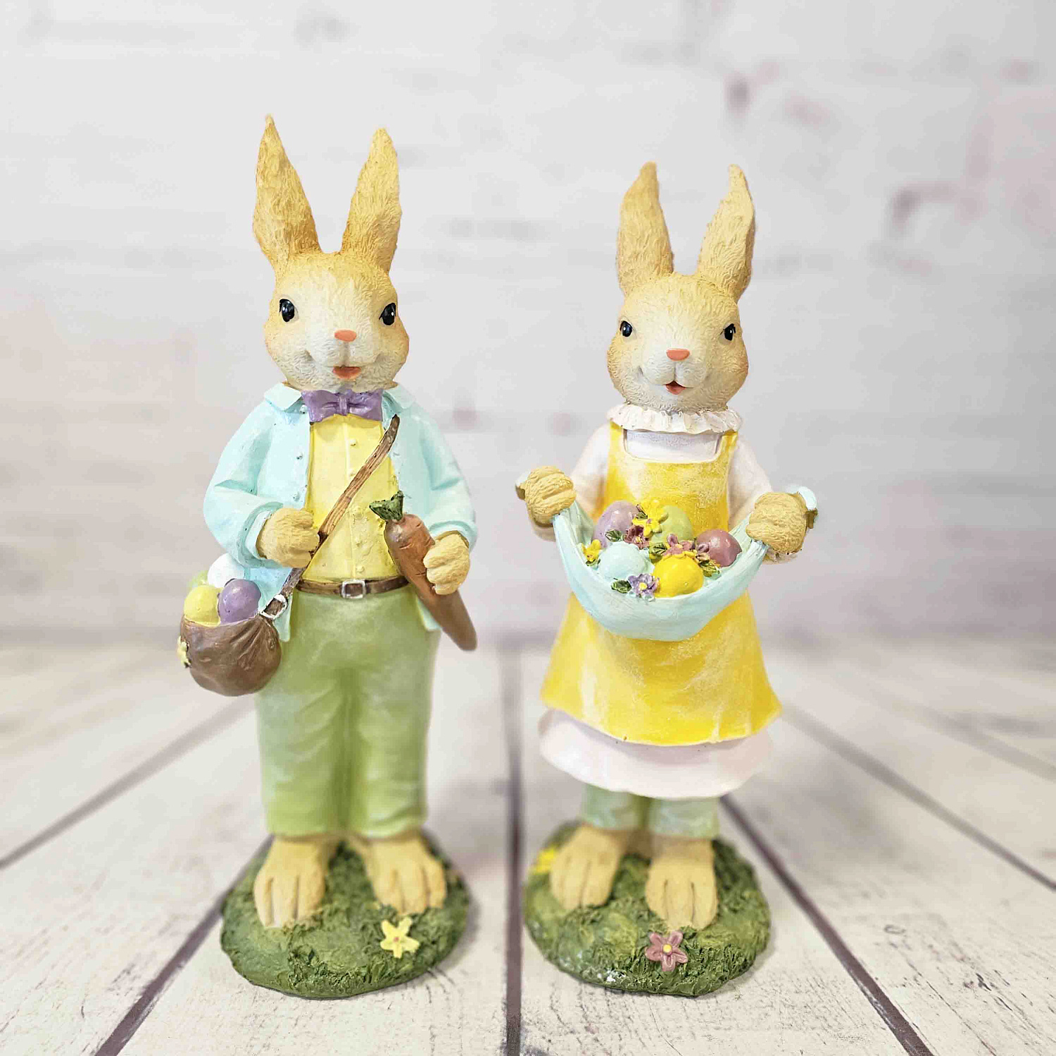 Декоративная фигура ПАСХАЛЬНЫЙ КРОЛИК, 39*13 см