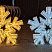Светодиодная конструкция *Гигантская снежинка* 3D для использования на открытом воздухе.