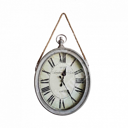 Часы настенные овальные COLORADO CLOCK Co., 50*42 см