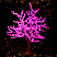 Дерево светодиодное САКУРА, цвет розовый, 2 м