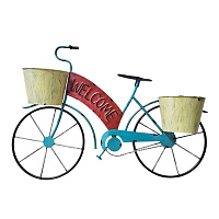 Кашпо настенное РЕТРО ВЕЛОСИПЕД WELCOME, 69*49 см