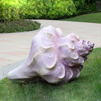 Скульптура из термо-пластика Ракушка, 105х53 см, цвет сиреневый