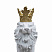 Скульптура КОРОЛЬ ЛЕВ, 58*47 см, цвет белый
