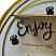 Полка навесная ENJOY, Ø40*13 см, металл