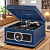 Виниловый проигрыватель VICTROLA MADISON + CD/FM ретро стиль, цвет синий