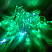 Гирлянда уличная бахрома "Галактика", цвет зелёный/белый, IP65