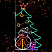 Консоль светодиодная на опору столба освещения "Новогодняя" 150х87 см