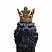 Скульптура "Король лев", 58х47 см., цвет чёрный