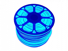 Гибкий неон светодиодный «FLEX MINI» 9х16 мм., синий, 220В