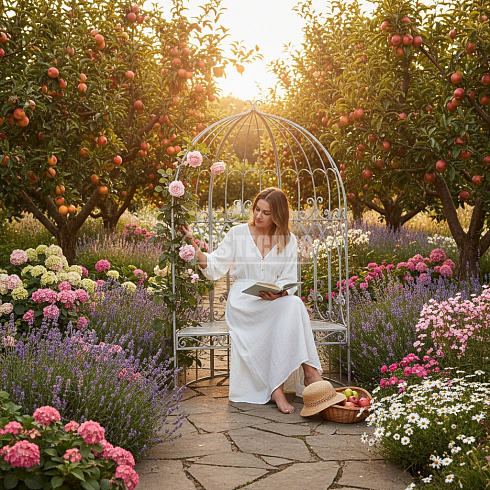 Арка-скамейка садовая, 200*122 см