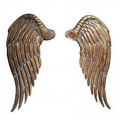 Панно "Крылья", 70х67 см., металл