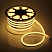 Светодиодный шнур с эффектом неонового свечения ГИБКИЙ НЕОН 15х25 мм., 220В,  тёплый белый