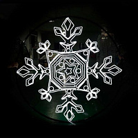Гигантская светодиодная снежинка "Квадра"  2D для использования на открытом воздухе.