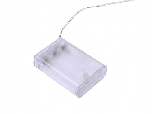 Гирлянда светодиодная на батарейках "Росинка", 5 м., цвет теплый белый