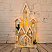 Новогодний декор домик с подсветкой, 60 см