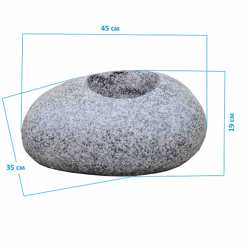 Кашпо камень, 45*35 см