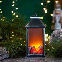 Светодиодный декоративный фонарь с эффектом Живого пламени, 26х14 см