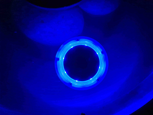 Светильник плавающий на солнечной батарее, Ø11 см, цвет синий